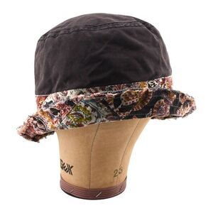 Vintage Y2K J Crew Womens Bucket Sun Hat Sunhat One Sz Brown Twill Indie Preppy